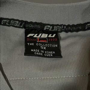 FUBU collection with gray red and navy jersey 5X